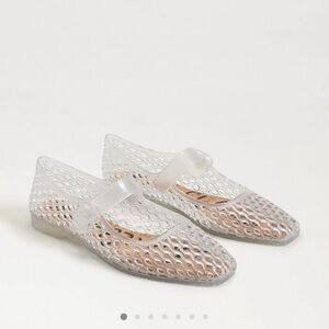 Sam Edelman Clear Mesh Flats Size 8